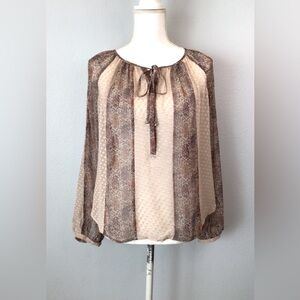 L'Agence Pearl Peasant Blouse Top Multi